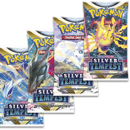 Pokémon Silver Tempest | Silberne Sturmwinde 4x Booster EN