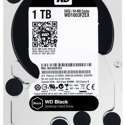 HDD WD Black WD1003FZEX 1TB/8,9/600/72 Sata III 64MB (D)