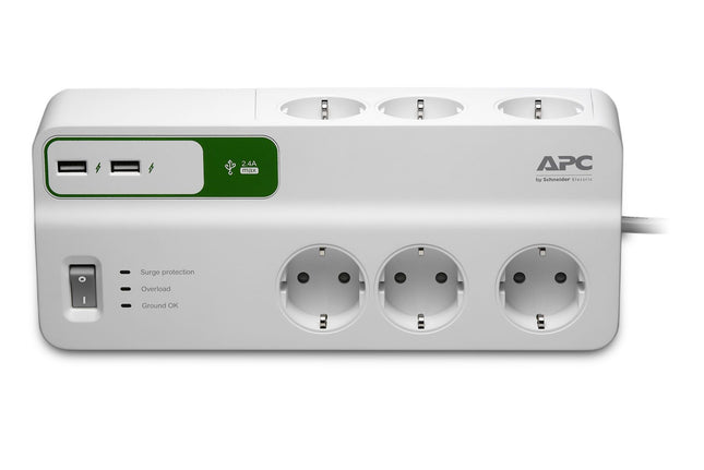 APC SurgeArrest Essential,ï¿½berspannungsschutz PM6U-GR