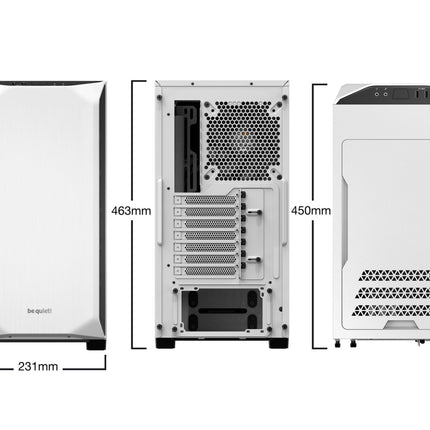 PC- Gehäuse BeQuiet Pure Base 500 Window - weiss