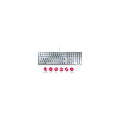 Keyboard Cherry KC 6000 FOR MAC slim silber (JK-1610DE-1)
