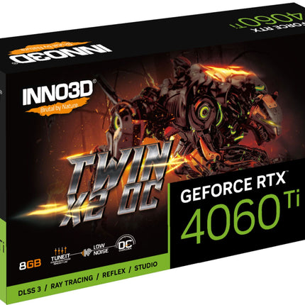 VGA Inno3D GeForce® RTX 4060TI 8GB Twin X2 OC