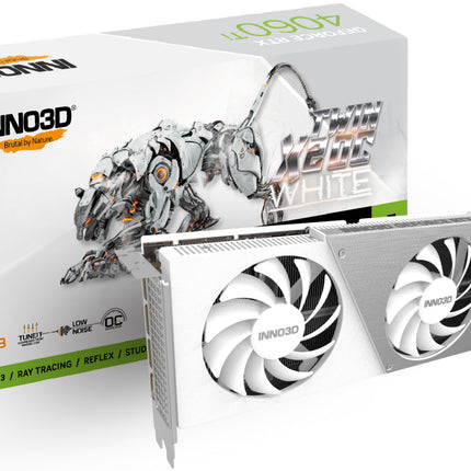 VGA Inno3D GeForce® RTX 4060TI 8GB Twin X2 OC White