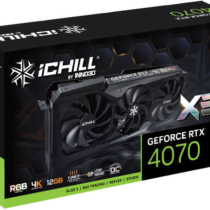 VGA Inno3D GeForce® RTX 4070 12GB iCHILL X3