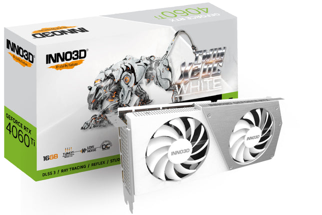 VGA Inno3D GeForce® RTX 4060TI 16GB Twin X2 OC White