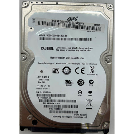 Seagate Momentus 500GB HDD (ST9500325AS) | 2,5" Interne Festplatte | Desktop Backup Storage