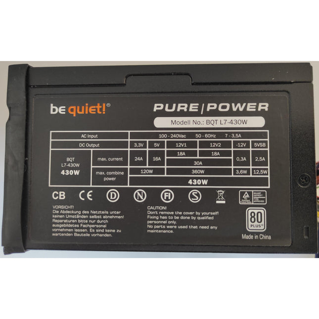 be quiet! Pure Power BQT L7-430 | 430W | 80+