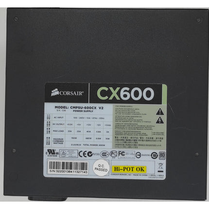 Corsair CX600 (CMPSU-600CX V2) | 600 Watt | 80+