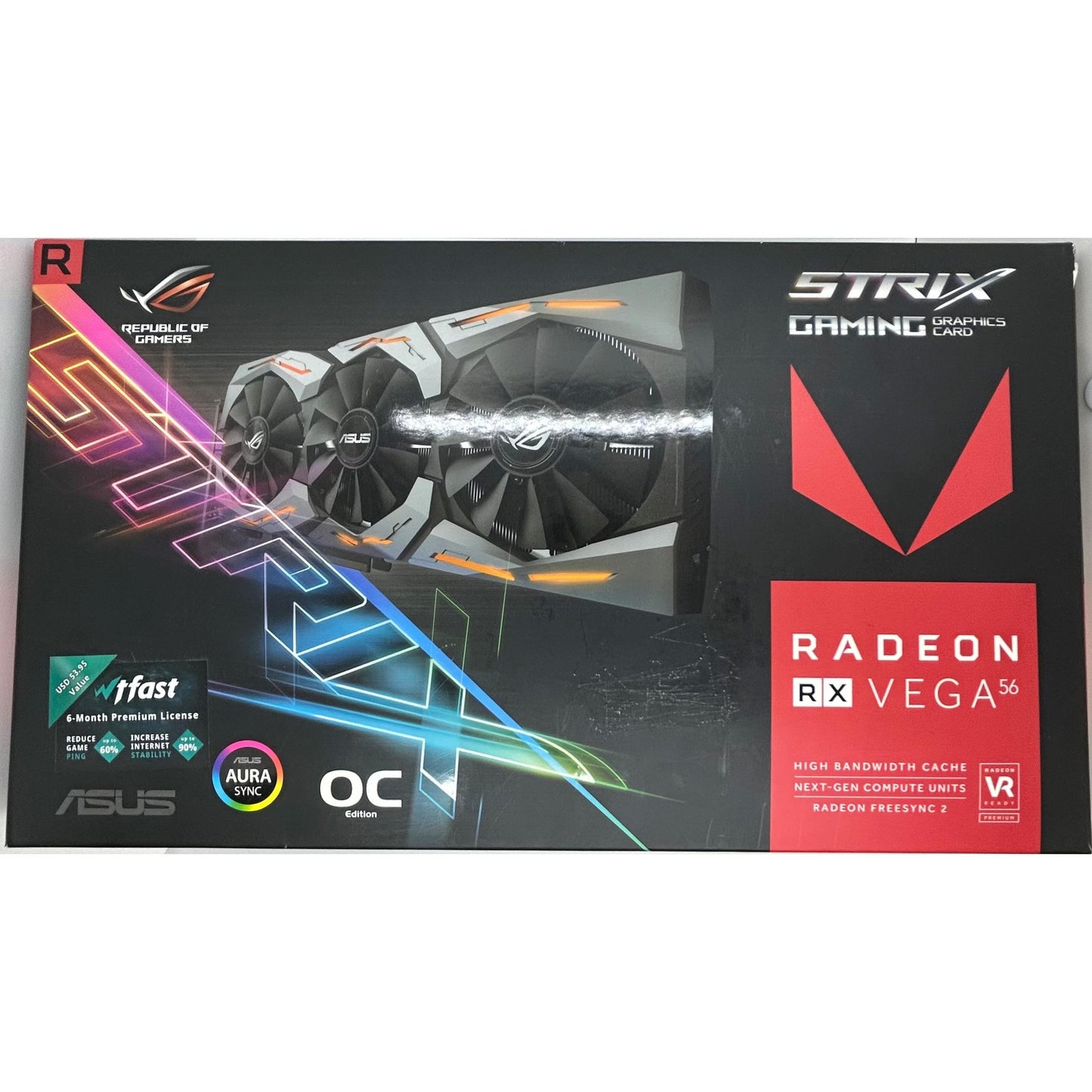 ASUS ROG Strix Radeon RX Vega56 8GB HBM2 | Vollständige OVP
