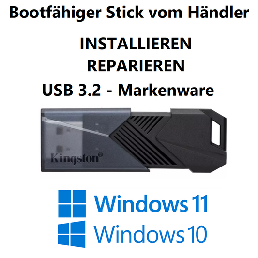 Windows 10 | Windows 11 | 64 Bit USB 3.2 - Stick 64GB