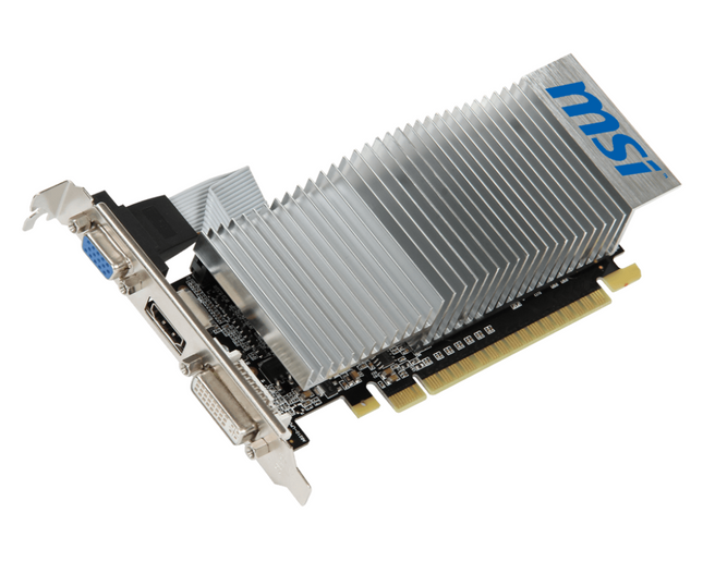 Grafikkarte NVIDIA N210-MSI MD1GD3H/LP 1GB DDR3 D-Sub DVI-I HDMI PCIe