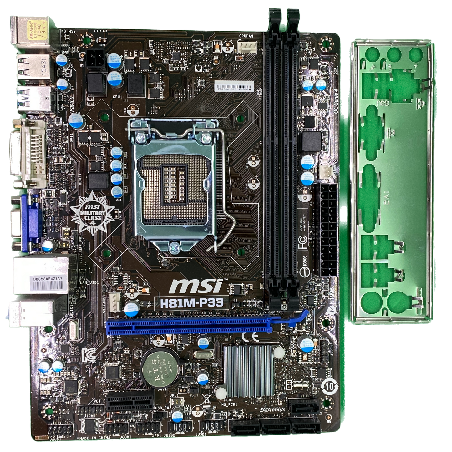 MSI H81M-P33 | 2x DDR3 LGA1150 mATX