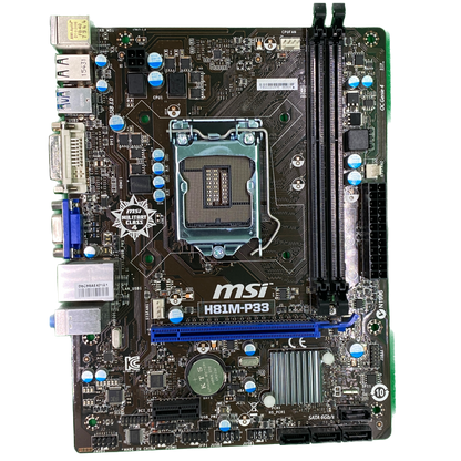 MSI H81M-P33 | 2x DDR3 LGA1150 mATX