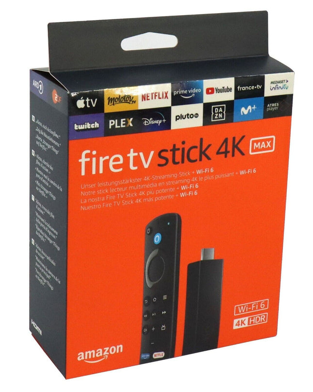 Amazon FireTV Stick 4K MAX with Alexa Voice Control | NEW &amp; OVP | Lightning Shipping